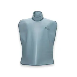Avental de Borracha Plumbífero Infantil 60x50 0,25mm Pb Cinza com Protetor - N Martins