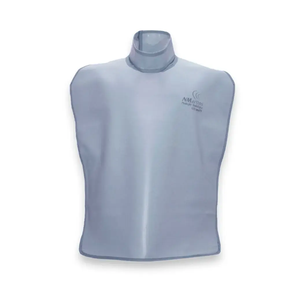 Avental de Borracha Plumbífera sem Protetor de Tireóide 76x60cm Cinza - N Martins