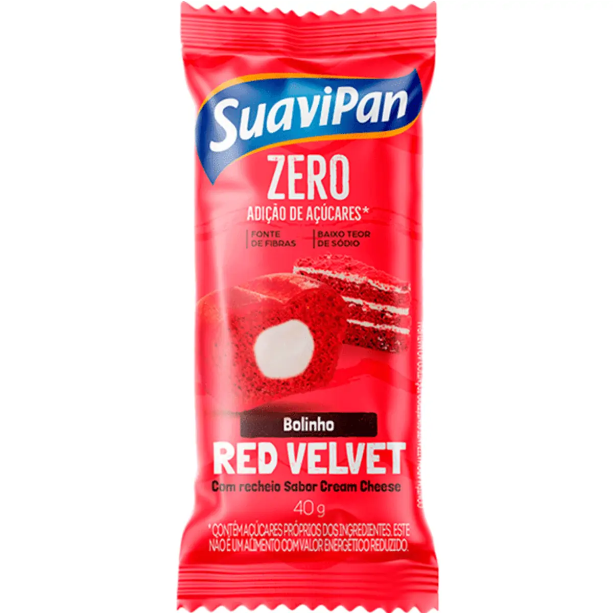 Bolinho Suavipan Zero Red Velvet 40g