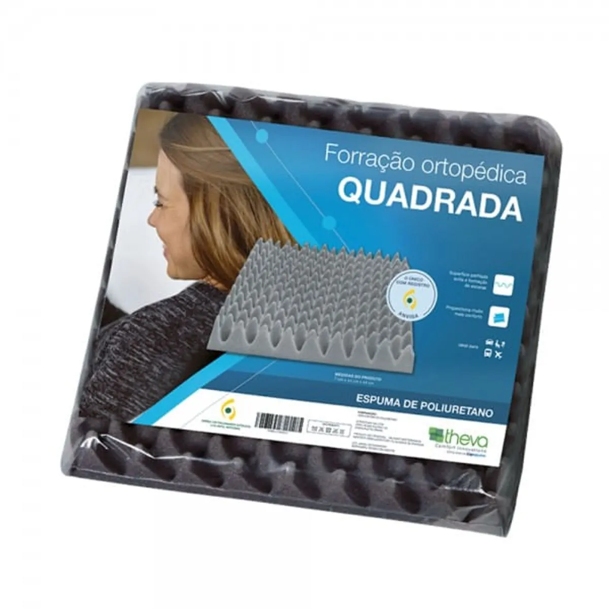 Almofada Quadrada Caixa de Ovo 44x44cm