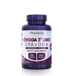 Omega 3TG Duo EPA + DHA Frasco 60 cápsulas Sanavita