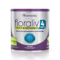 Floraliv 4 Fibras Sabor Neutro Lata 195g Sanavita