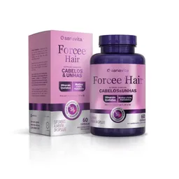 Forcee Hair Frasco 60 cápsulas | 30 doses Sanavita
