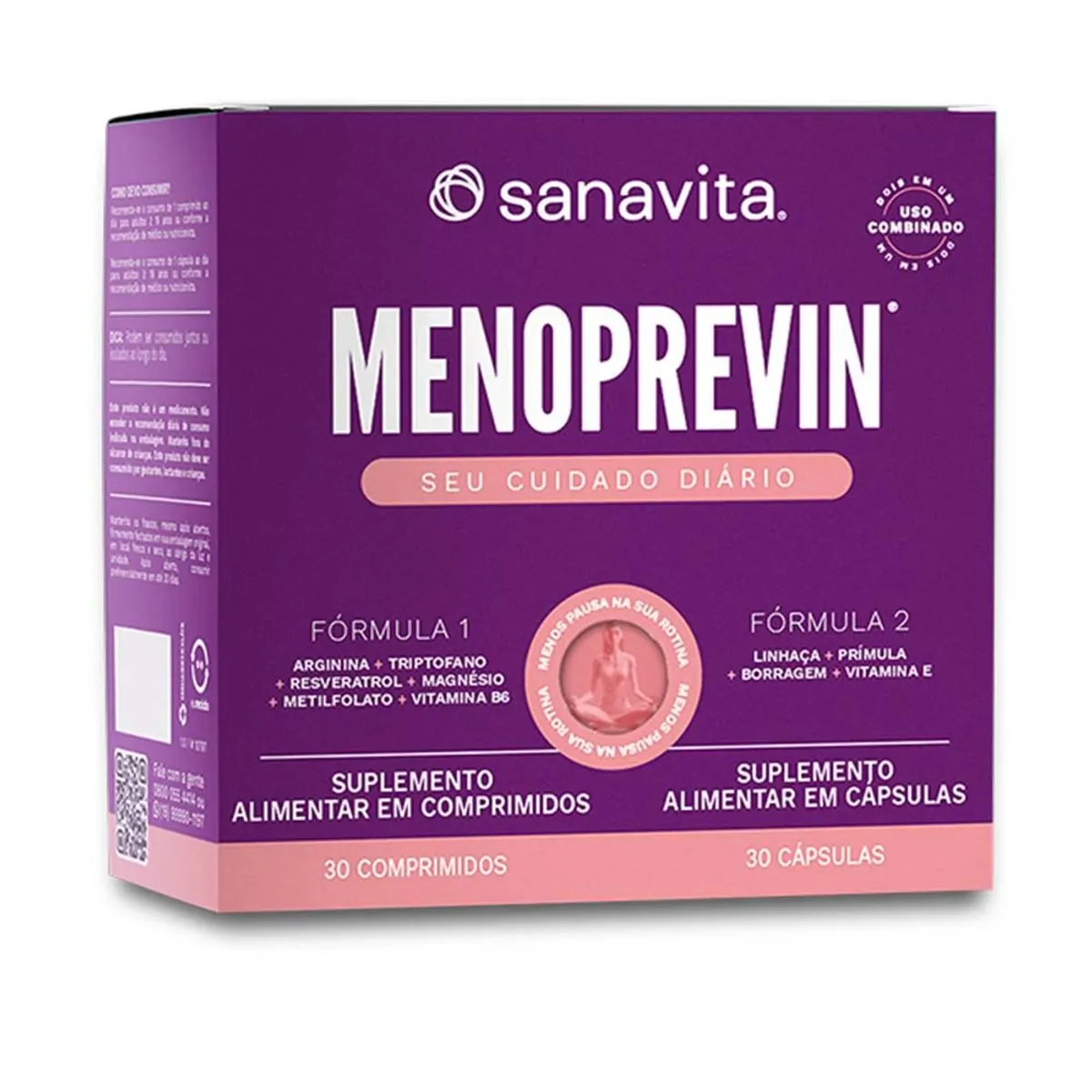Menoprevin Seu Cuidado Diário - Display 30 cápsulas + 30 comprimidos