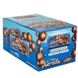 Barra de chocolate ao Leite aerado caixa com 15 unidades de 22g - Mega Aerado