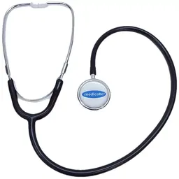 Estetoscópio Duplo Medicate - Adulto - Md-20 - Preto