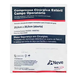 Campo Operatório Estéril Crochê - 25 X 28Cm - Neve