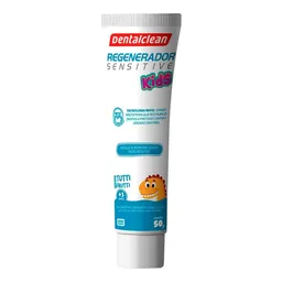 Gel Dental Infantil Dentalclean Regenerador Sensitive Kids com Flúor Tutti-Frutti 50g - Pasta de Den