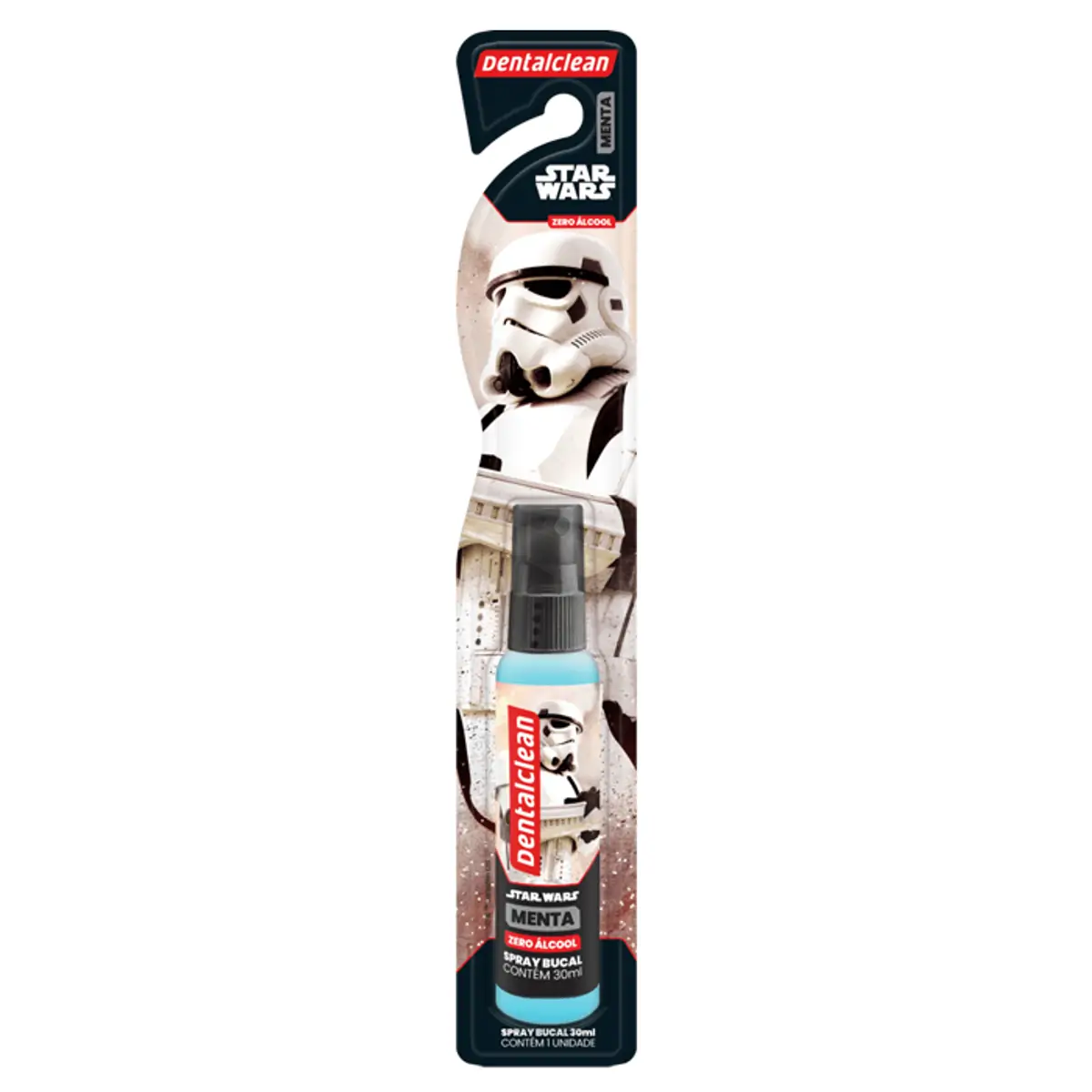 Enxaguante Bucal Dentalclean Star Wars Zero Álcool Menta 30ml Spray