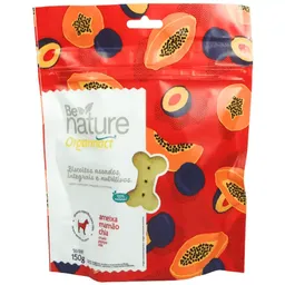 Biscoito Be Nature Para Cães 150g Ameixa Mamão Chia Organnact