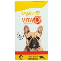 Vita D 30g Organnact Suplemento Vitamínico Para Cães