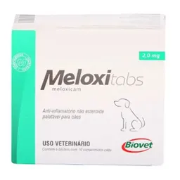 Meloxitabs Biovet Hospitalar 2,0mg Display c/ 60 Comprimidos