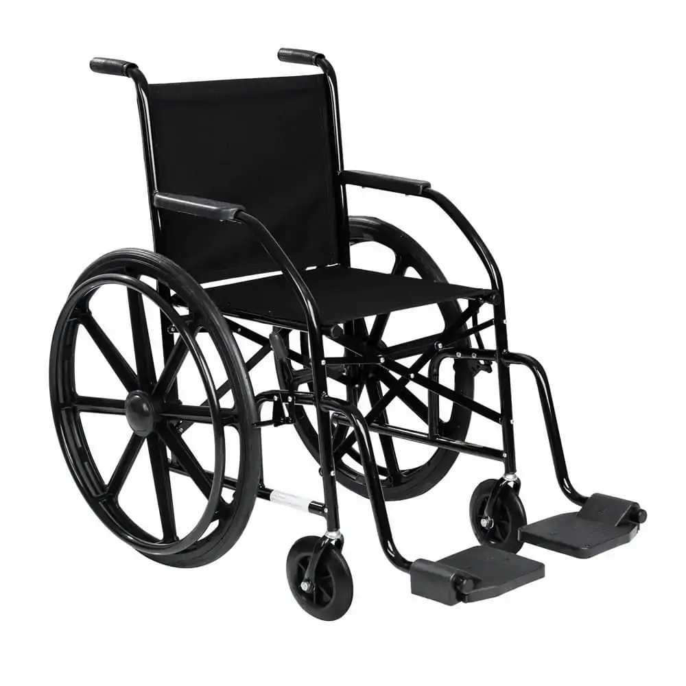 Cadeira De Rodas 101 Nylon Preta Cds