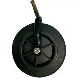 Roda com Pneu Maciço e Garfo para Cadeira CDS - Aro 6