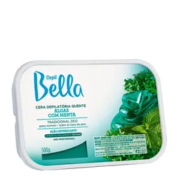 Cera Depilatória Quente Algas Com Menta Depil Bella 500g