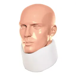 Colar Cervical de Espuma Noturno Branco G - Ideal