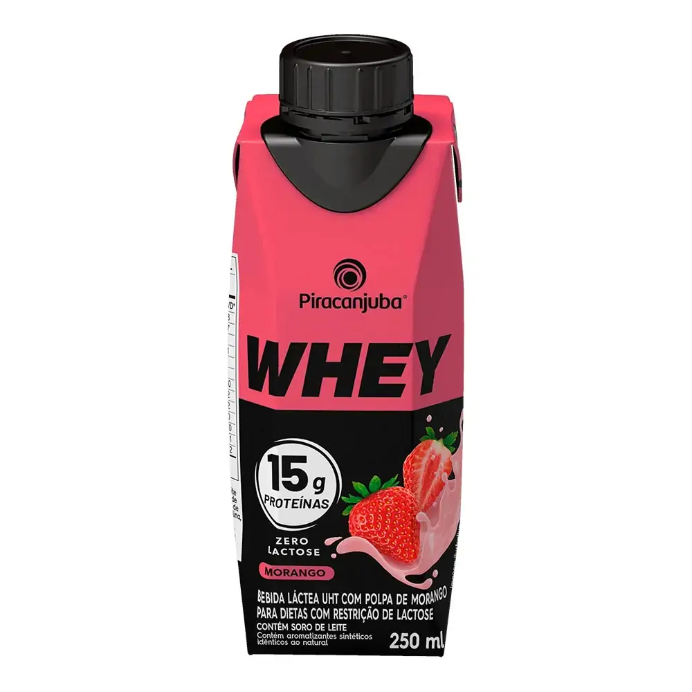 Bebida Láctea Piracanjuba ProForce Morango Zero Lactose 250ml