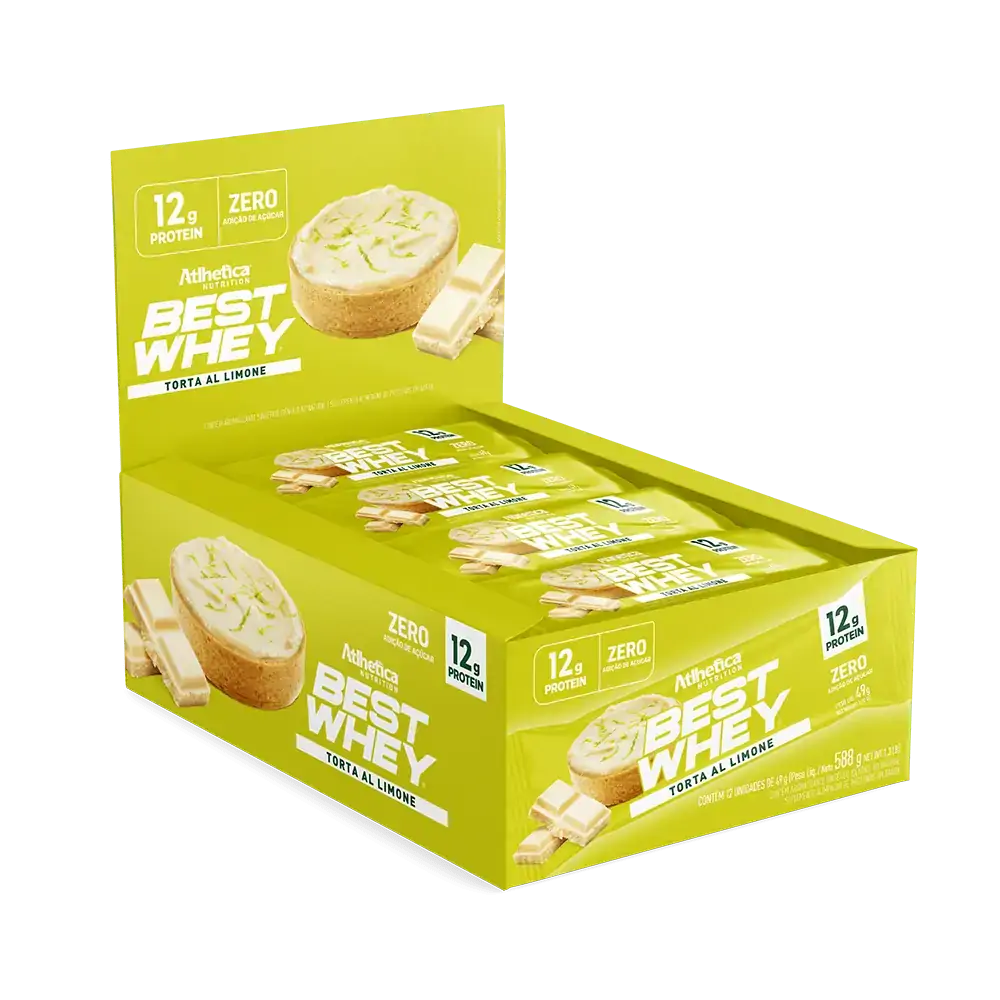 Best Whey Bar 12g Torta Al Limone Display 12 unidades de 49g