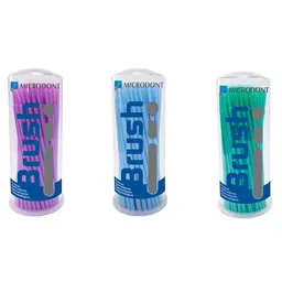 Pincel Microaplicador Fino Verde Brush com 100 - Microdont