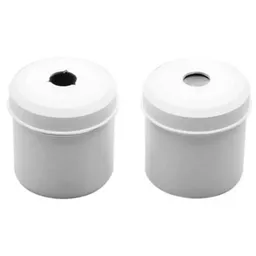 Porta Algodão Plástico Limpo e Servido Branco - Fava