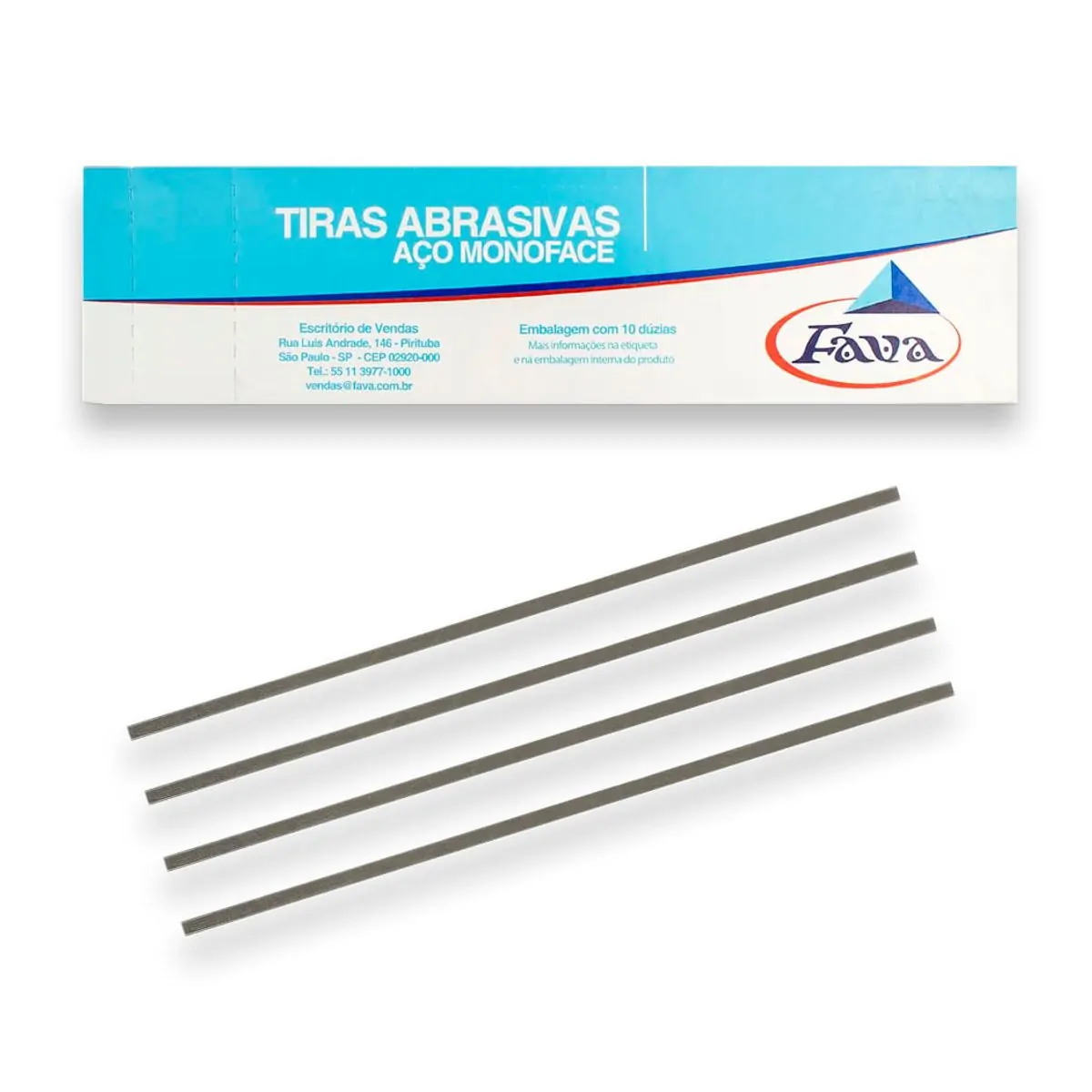 Tira de Aço Abrasiva 6mm com 12 - Fava