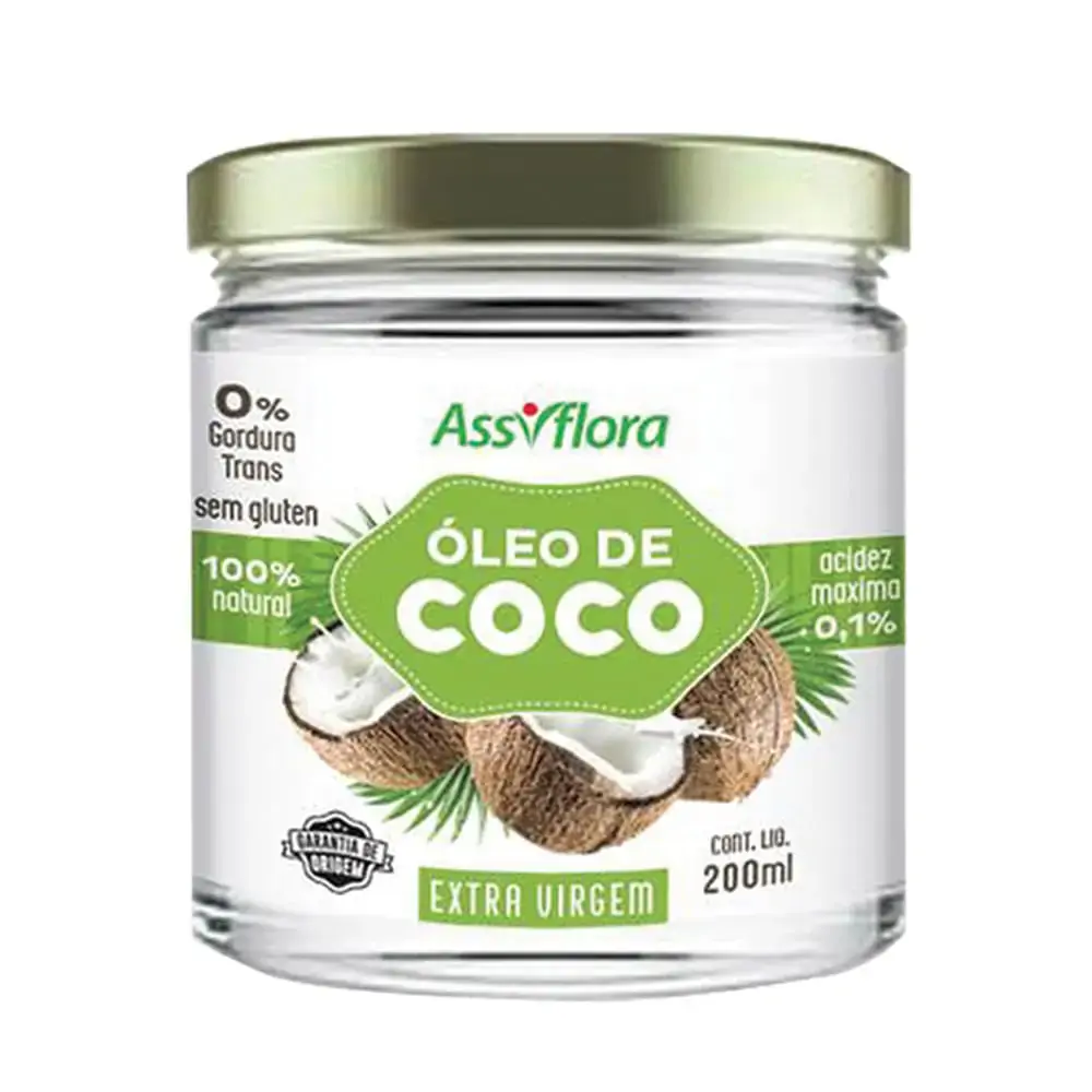 Óleo de Coco Extra Virgem - Assiflora - 200ml