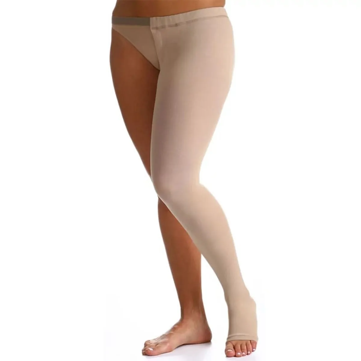 863ATC - Meia 7/8 Select Comfort Premium C/ Cintas Sigvaris - Cor: Bege                     Tam: PNE