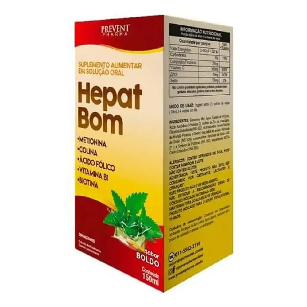 Hepat Bom 150 Ml Colina+Assoc Prevent Pharma