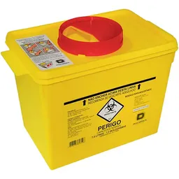Coletor Rígido para Resíduos Perfurocortantes Descarpack - 7 litros - Amarelo