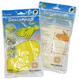 Luva Para Limpeza Descarpack - Látex - Amarela - Tamanho P