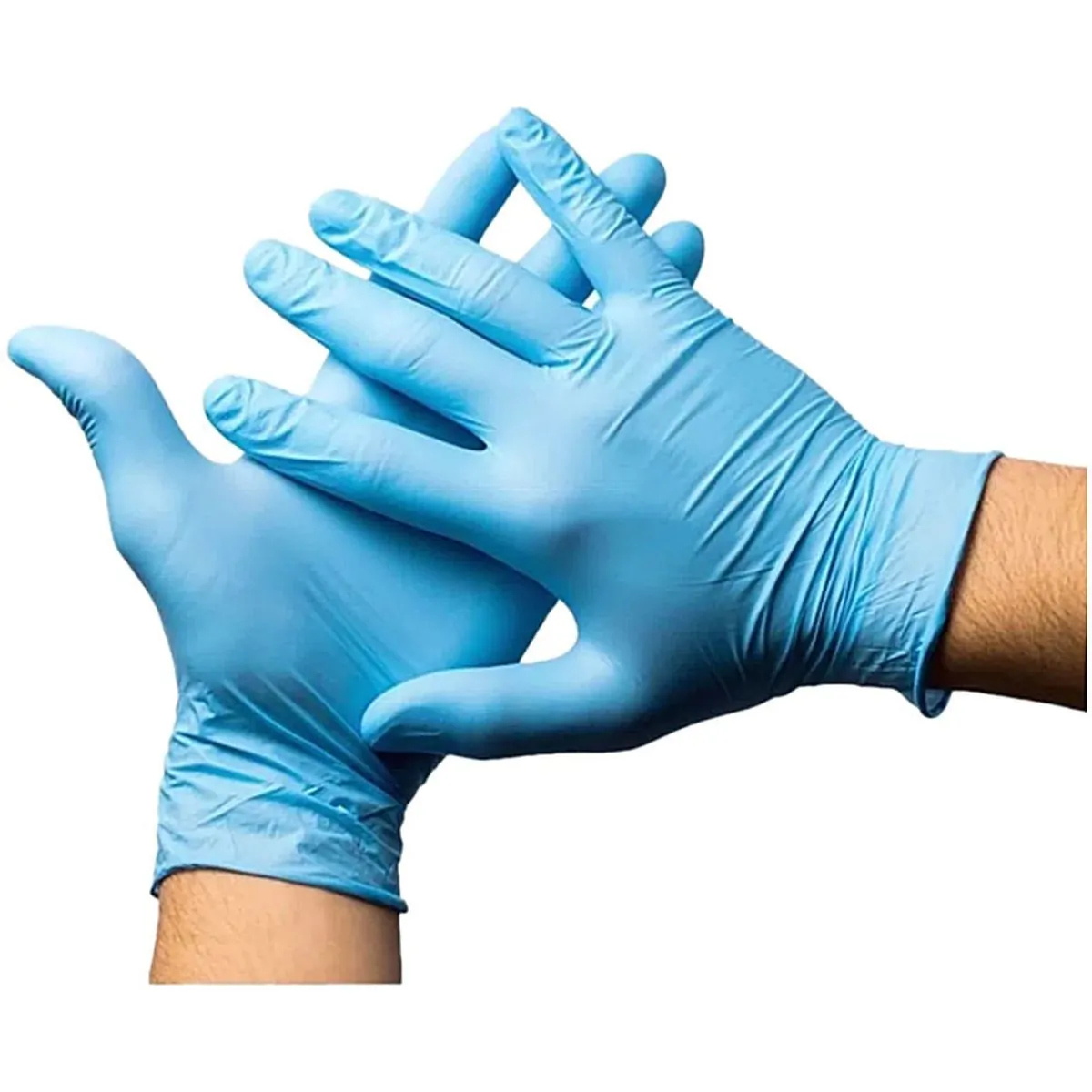Luva Nitrílica Powder Free Descarpack - Azul - Sem Pó - Tam M