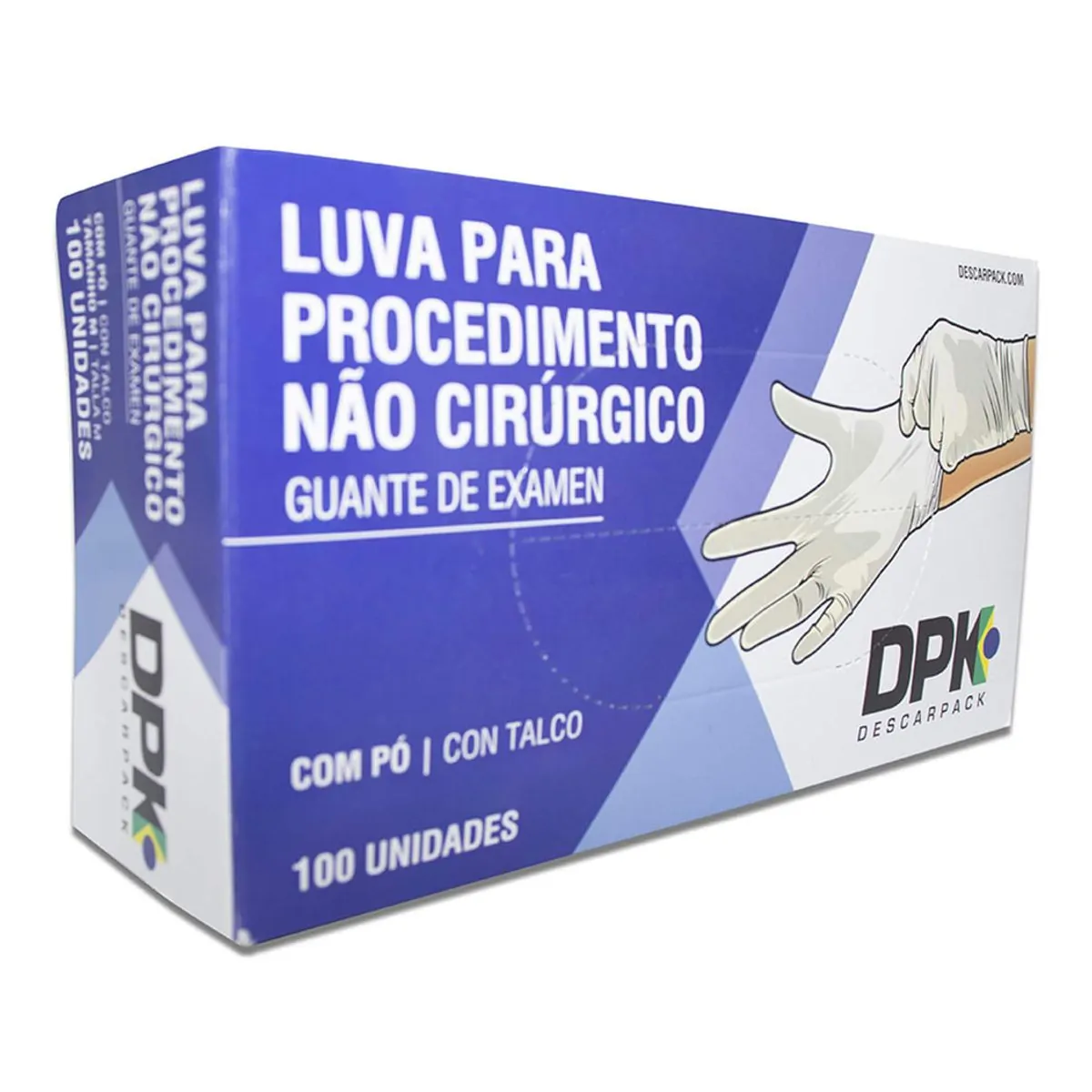 Luva De Procedimento Látex Com Pó - Descarpack - Luva De Procedimento Látex Com Pó P - Descarpack