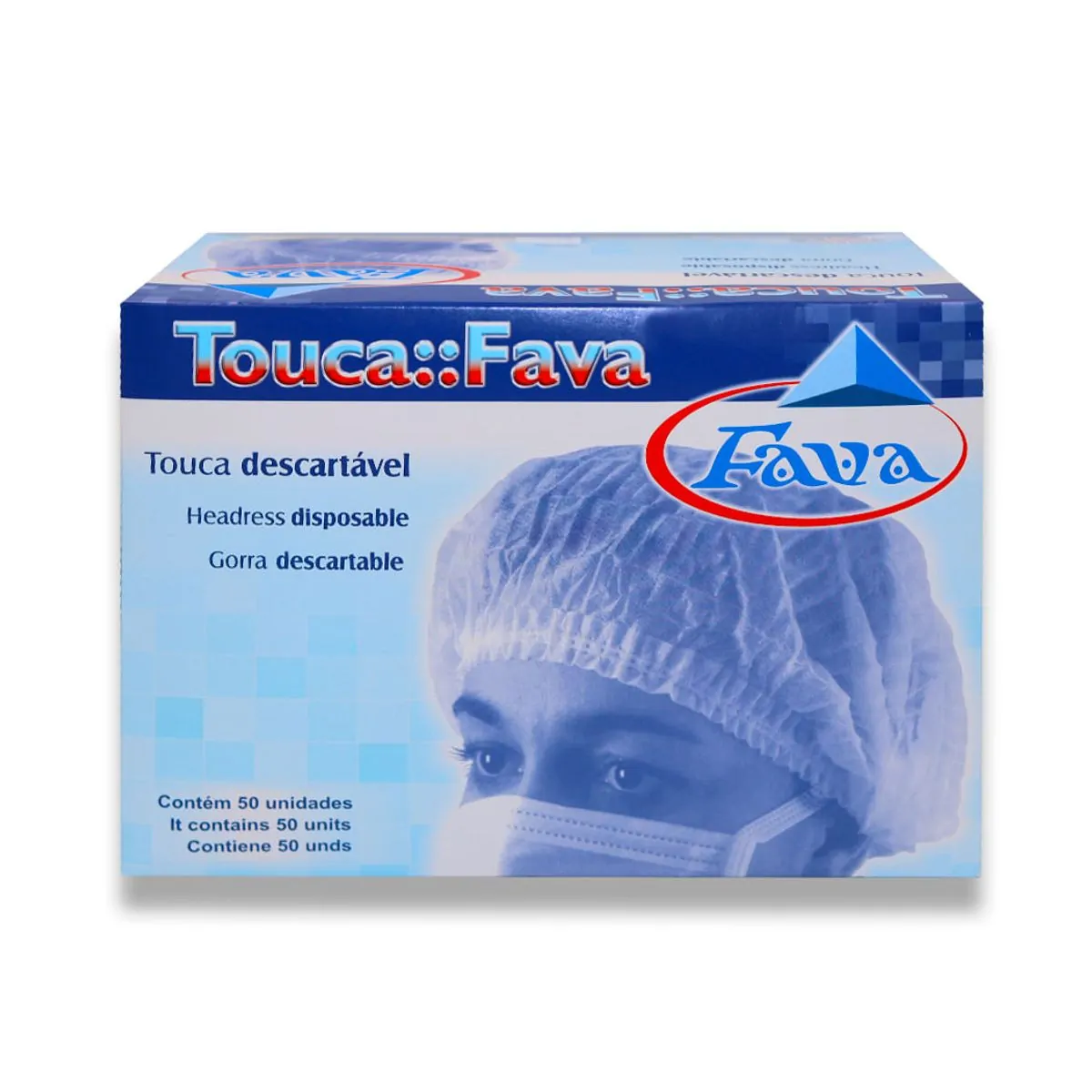 Touca com Elástico com 50 Branca - Fava