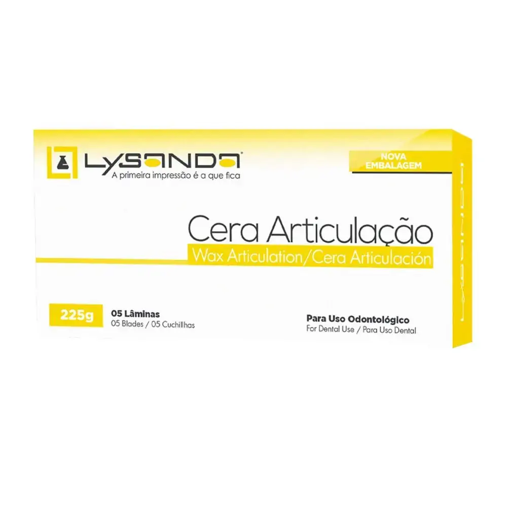 Cera Articulação Amarela Com 5 Placas - Lysanda
