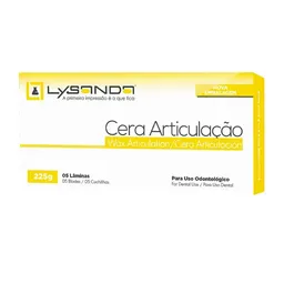 Cera Articulação Amarela Com 5 Placas - Lysanda