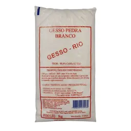 Gesso Pedra Tipo III Branco 1kg - Rio