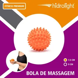 Bola De Massagem Laranja 7,5Cm - Hidrolight Bola 7,5