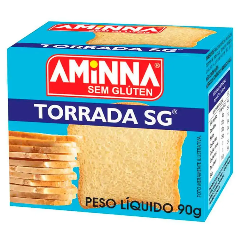 Torrada SG sem Açúcar 90g - Aminna