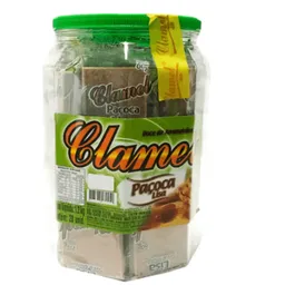 Paçoca lisa pote com 20 unidades - Clamel