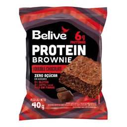 Brownie Belive Protein Double Chocolate Zero Açúcar 40g