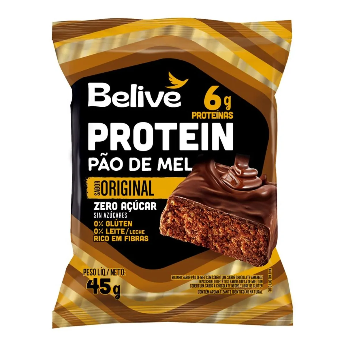 Pão de Mel Belive Zero Açucar 45g