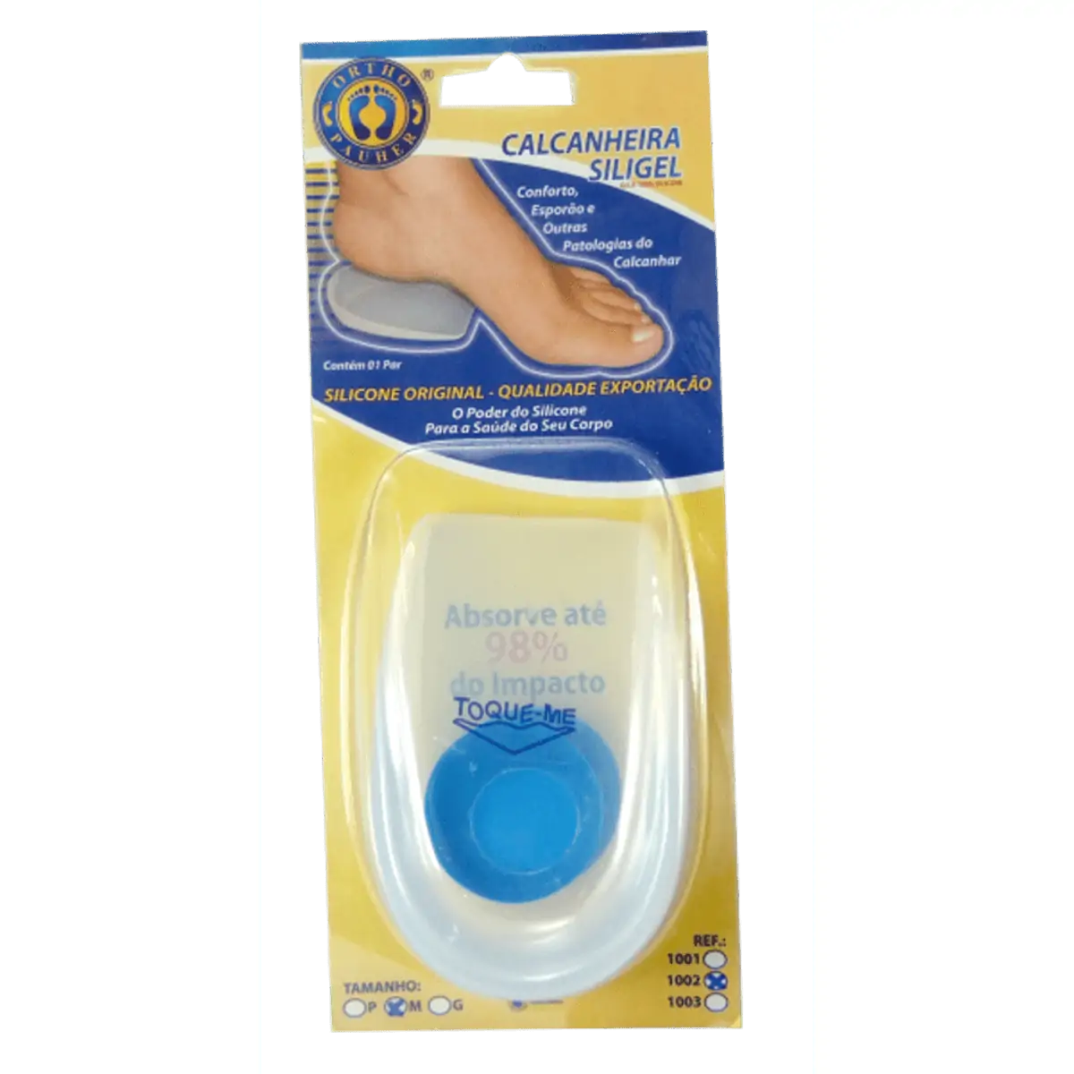 1002 - Calcanheira De Silicone - Tam: M