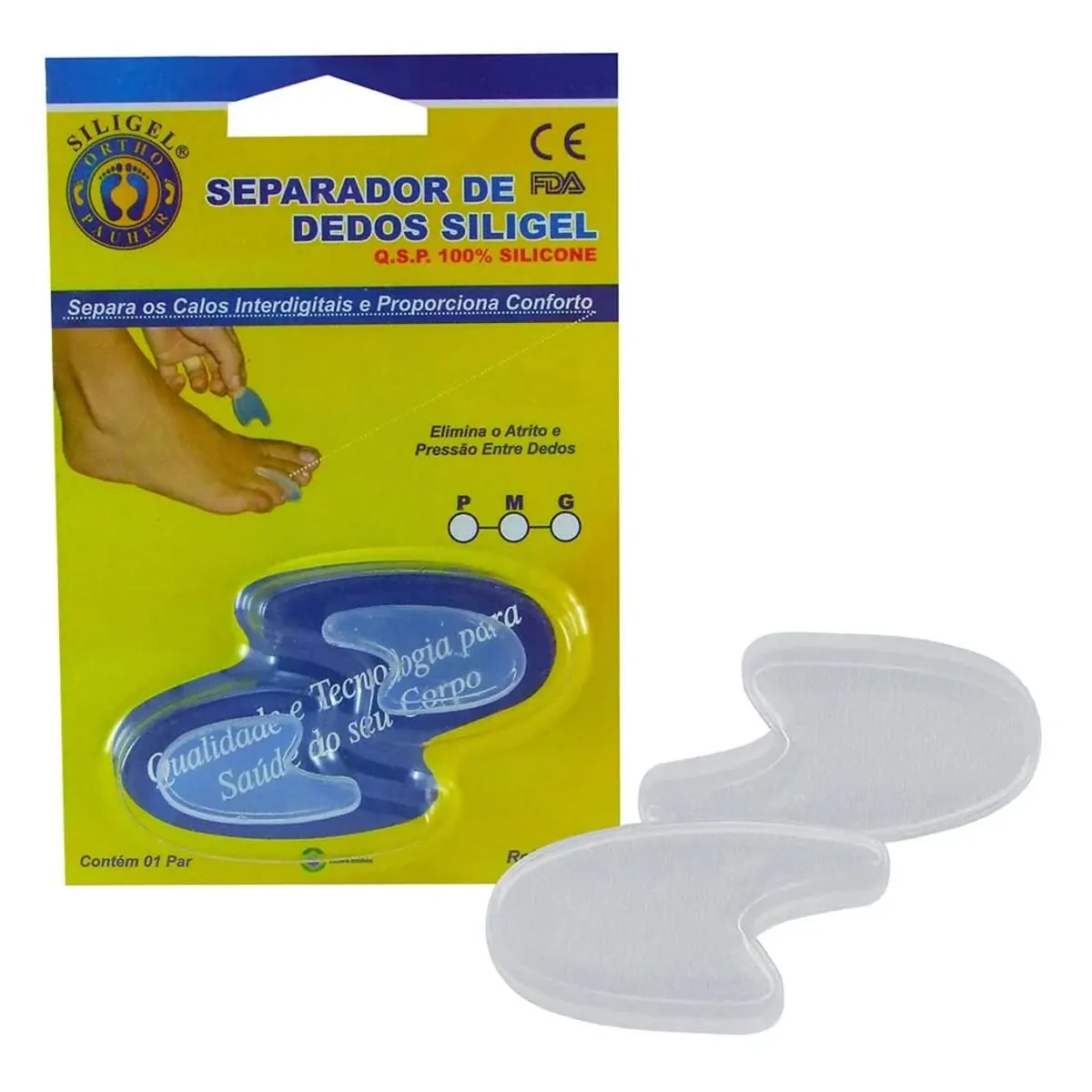4000 - Separador De Dedos Em Siligel - Tam: M