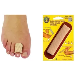 Tubo Recortavel Para Calos Skingel Com Malha  - Ortho Pauher Tubo Calos M