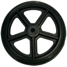 Roda com Pneu Maciço para Cadeira Jaguaribe Pop RI e BR - Aro 6 - Furo 10mm