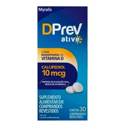 Vitamina D 10mcg Myralis Dprev Ative 30 Comprimidos