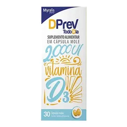 Vitamina D Dprev Todo Dia 2000UI 30 Comprimidos Revestidos