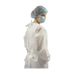 Avental Manga Longa simples Tamanho Único 30gr Branco com 10 - Protdesc