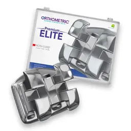 Bráquete Metálico Premium Elite Roth 0,022 Mini Lp 1 Caso - Orthometric