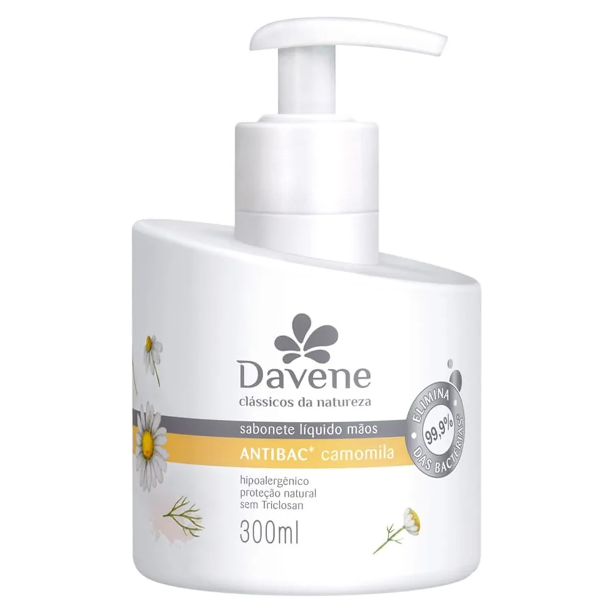 Sabonete Líquido Mãos Antibac Camomila Clássicos Da Natureza 300ml - Davene